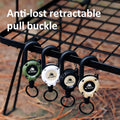 Retractable Carabiner Keychain 🎣 – 65cm Steel Cord, Heavy-Duty Badge Reel, Lightweight EDC Tool for Keys, ID & Outdoor Use