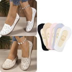 Sapatos ortopédicos femininos confortáveis, leves e estilosos, com design aberto.