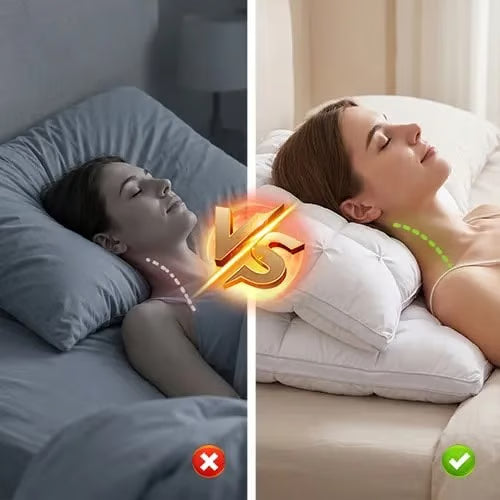 Ultra-Soft Neck-Supporting Bread-Shaped Pillow – Washable