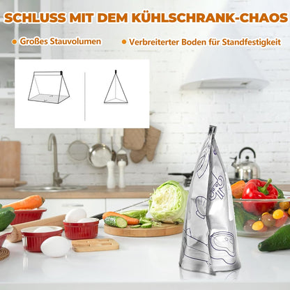 ✨ Genanvendelige, genlukkelige opbevaringsposer af aluminiumsfolie 🌱