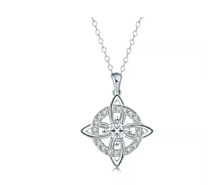 Colar místico com pedra de nascimento e nó de bruxa 🔮💞 Proteja os seus entes queridos