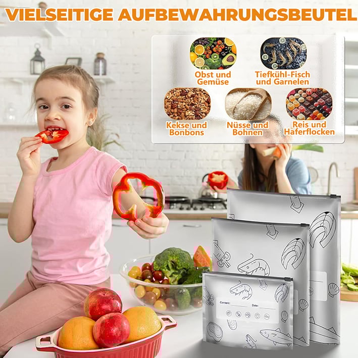 ✨ Genanvendelige, genlukkelige opbevaringsposer af aluminiumsfolie 🌱