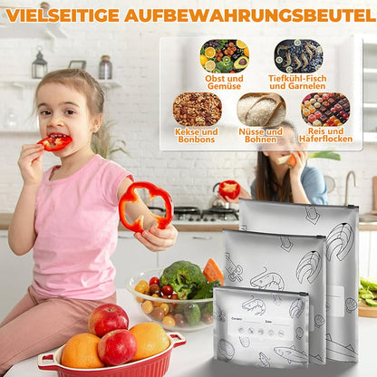 ✨ Genanvendelige, genlukkelige opbevaringsposer af aluminiumsfolie 🌱