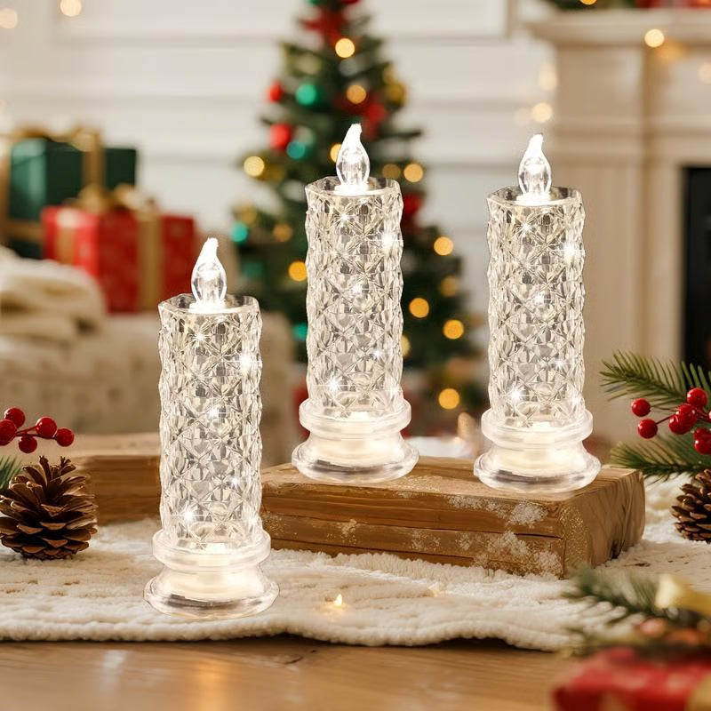 🔥Last day 49% OFF🎁Set of 4 LED crystal candles
