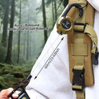 Retractable Carabiner Keychain 🎣 – 65cm Steel Cord, Heavy-Duty Badge Reel, Lightweight EDC Tool for Keys, ID & Outdoor Use