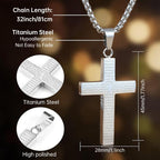 【🔥Compre 1 e Leve 2】🙏Colar com Cruz e Oração do Senhor