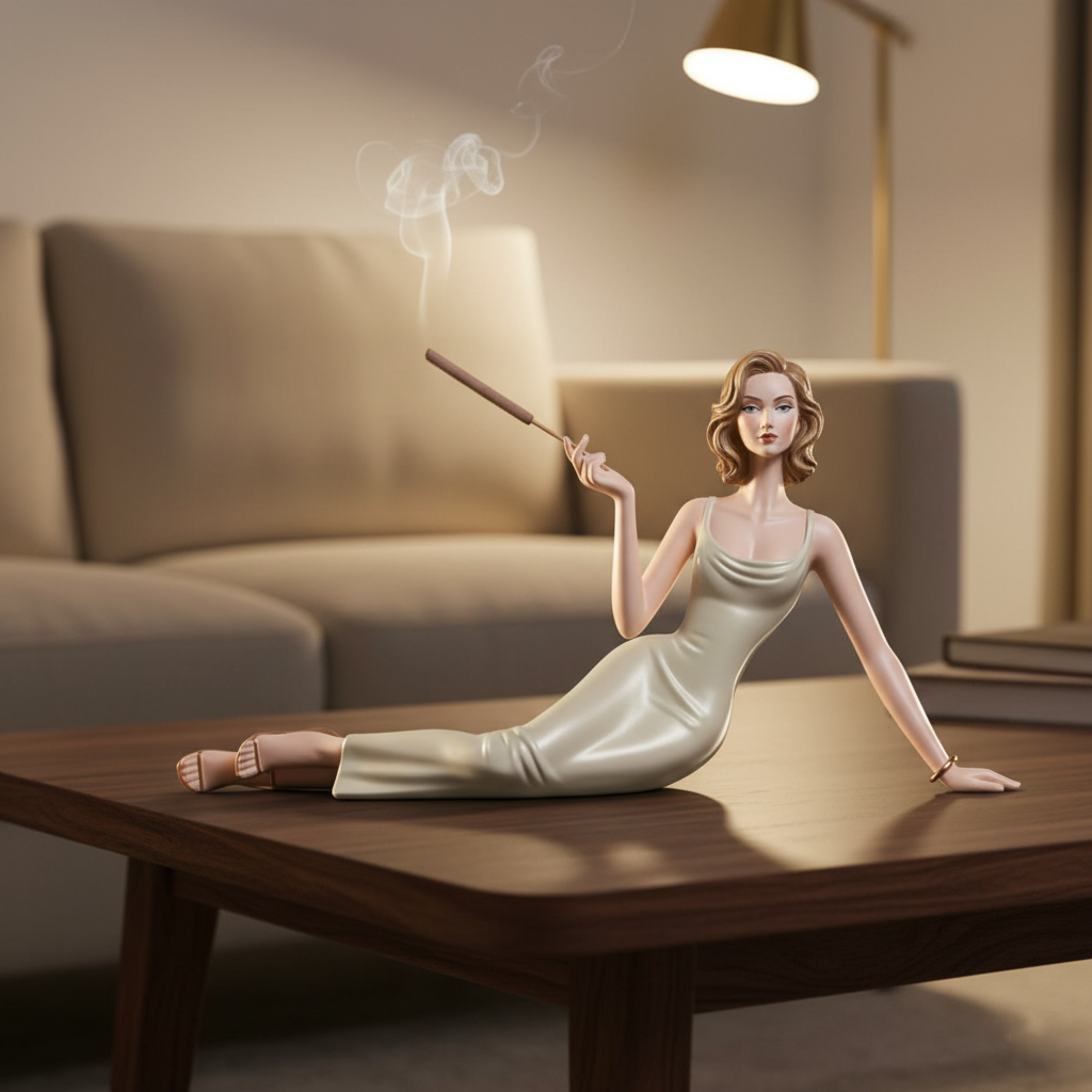 Skulptural aromaterapistaty rökelse