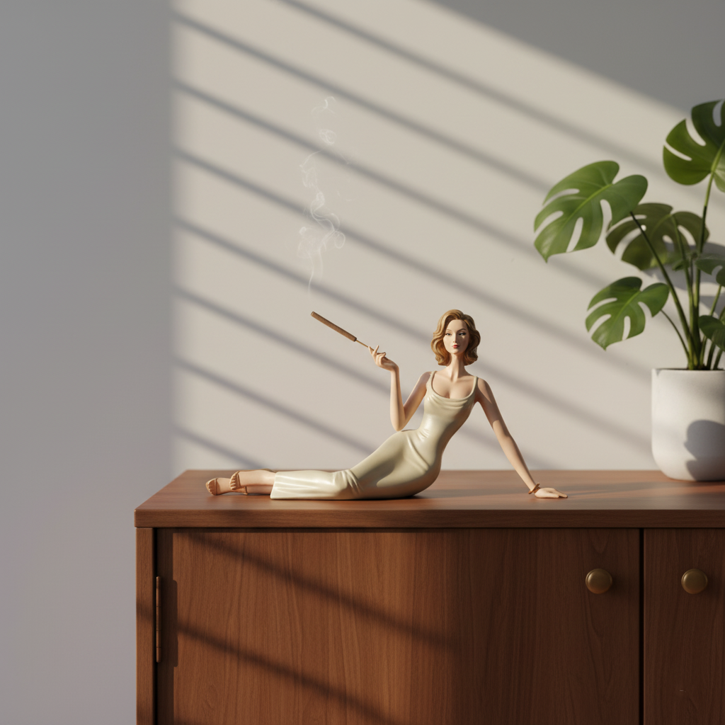 Skulptural aromaterapistaty rökelse