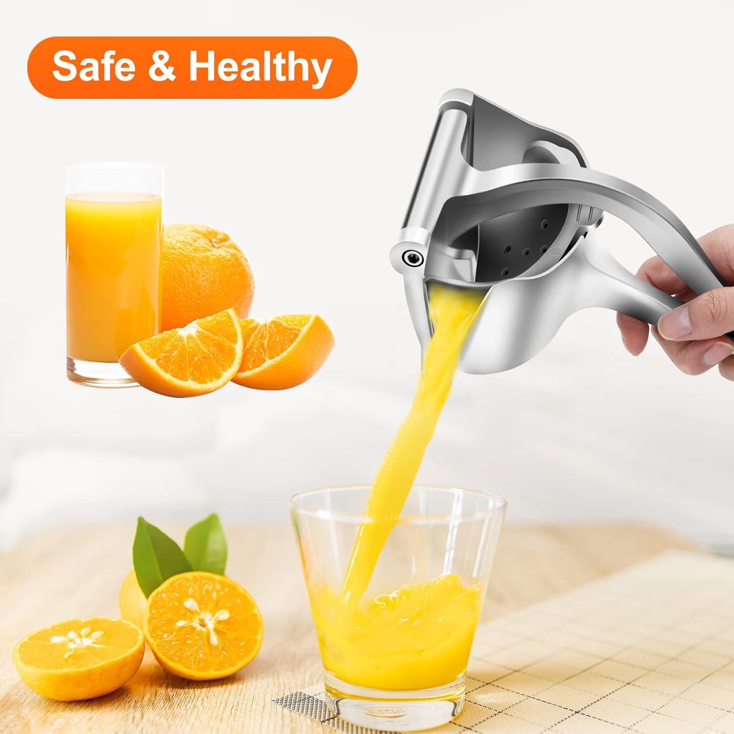 🎁Kraftfuld håndjuicer (frisk juice på få sekunder, intet rod)