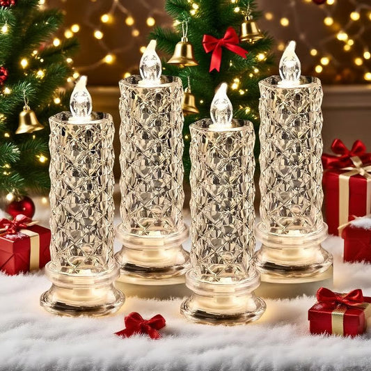 🔥Last day 49% OFF🎁Set of 4 LED crystal candles
