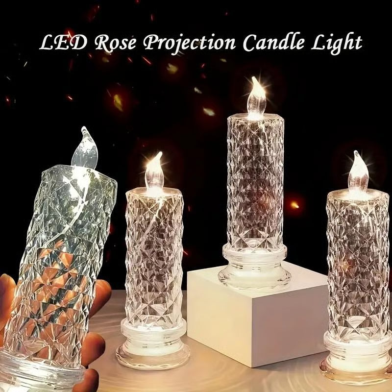🔥Last day 49% OFF🎁Set of 4 LED crystal candles
