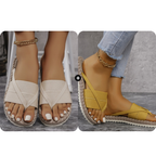 Chinelo de dedo confortável para mulher, ideal para o verão.