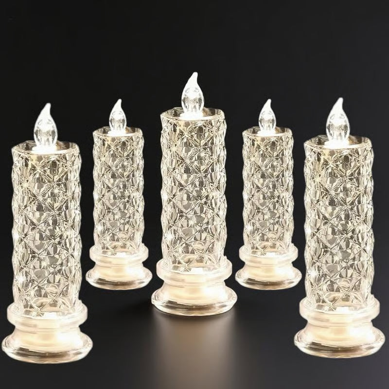 🔥Last day 49% OFF🎁Set of 4 LED crystal candles