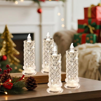 🔥Last day 49% OFF🎁Set of 4 LED crystal candles