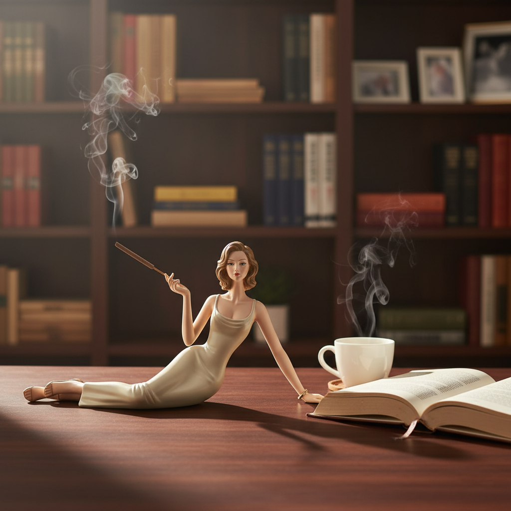 Skulptural aromaterapistaty rökelse