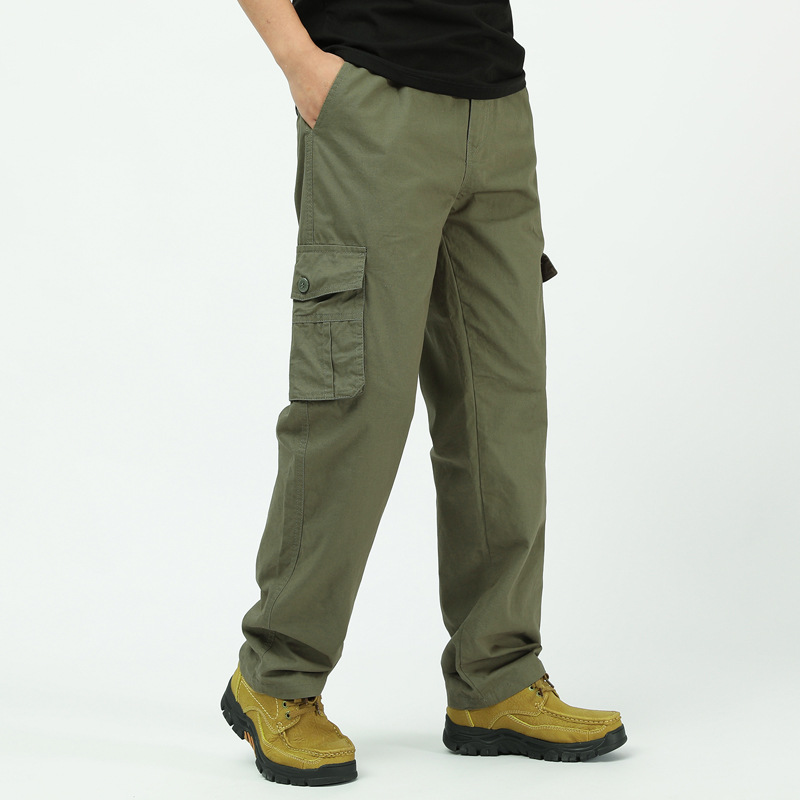 🎁Heta erbjudanden - 50% RABATT👖Herrers Multipocket Cargo Byxor