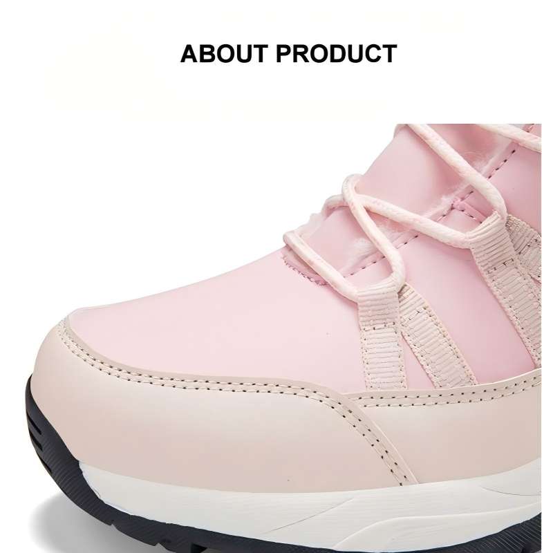 Lämpimät lumikengät naisille talvikäyttöön.