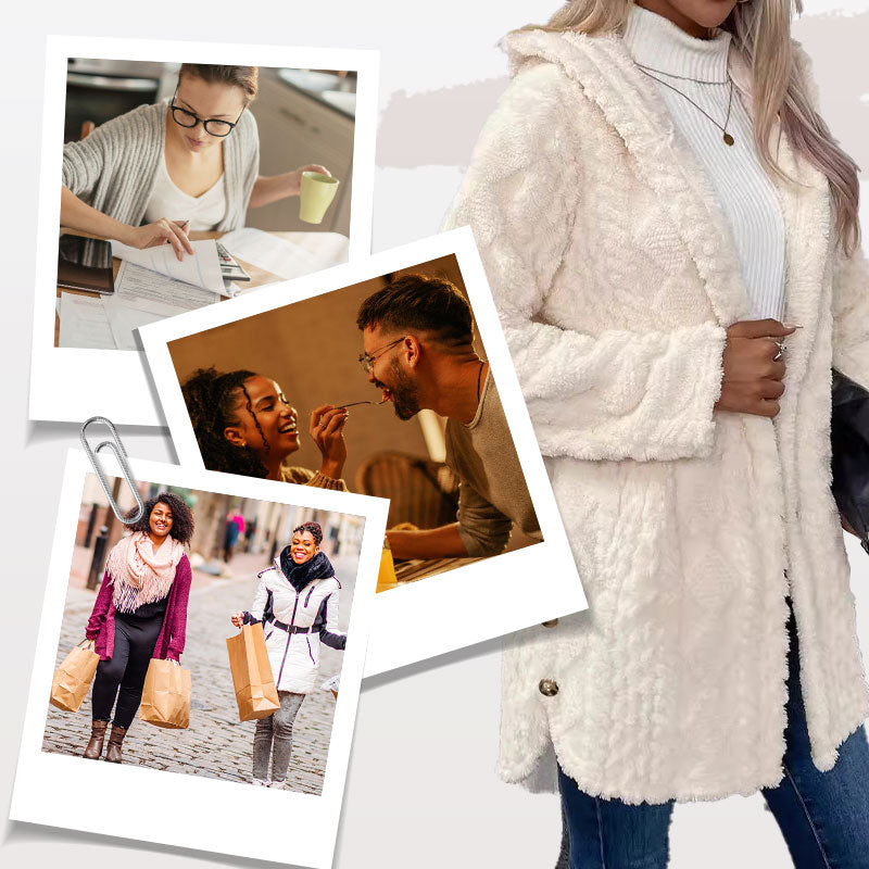 ⏳Begränsad tid 50 % Rabatt⏰Huvtröja för damer – Mjuk och elegant stickad tröja🧥