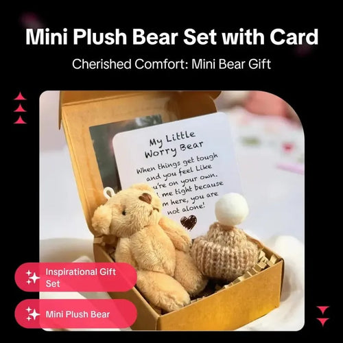 (Køb 1 få 1 gratis) Mini plysbamse i æske