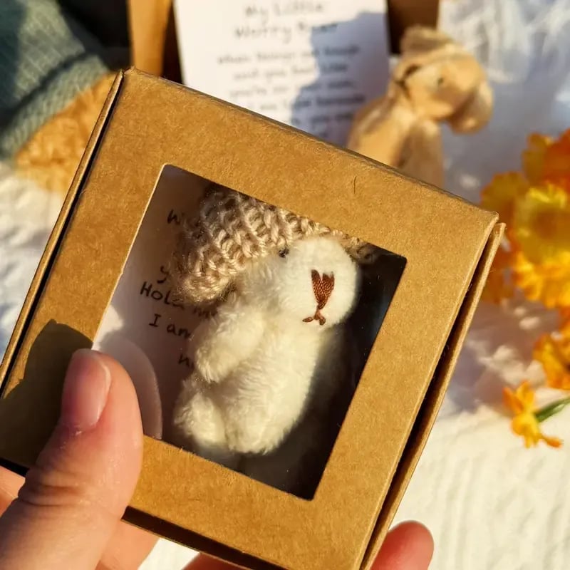 (Køb 1 få 1 gratis) Mini plysbamse i æske