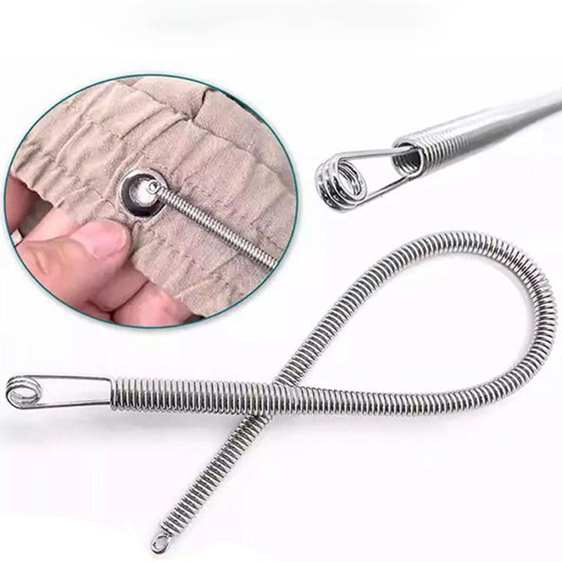 ⏰ÚLTIMO DIA - COMPRE 1 E LEVE OUTRO GRÁTIS!!💝Ferramenta multifuncional dobrável para passar cordão com mola
