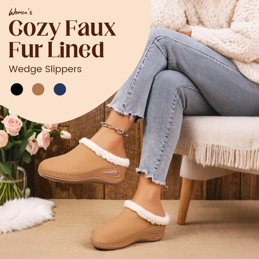 Bequeme Damen-Loafer mit Wollfutter