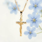 ⏰ÚLTIMO DIA - COMPRE 1 E LEVE OUTRO GRÁTIS!✝️Colar com Pendente Crucifixo Dourado