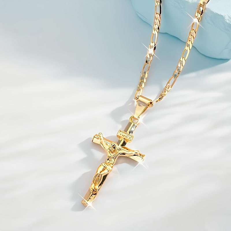 ⏰ÚLTIMO DIA - COMPRE 1 E LEVE OUTRO GRÁTIS!✝️Colar com Pendente Crucifixo Dourado
