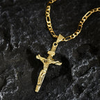 ⏰ÚLTIMO DIA - COMPRE 1 E LEVE OUTRO GRÁTIS!✝️Colar com Pendente Crucifixo Dourado