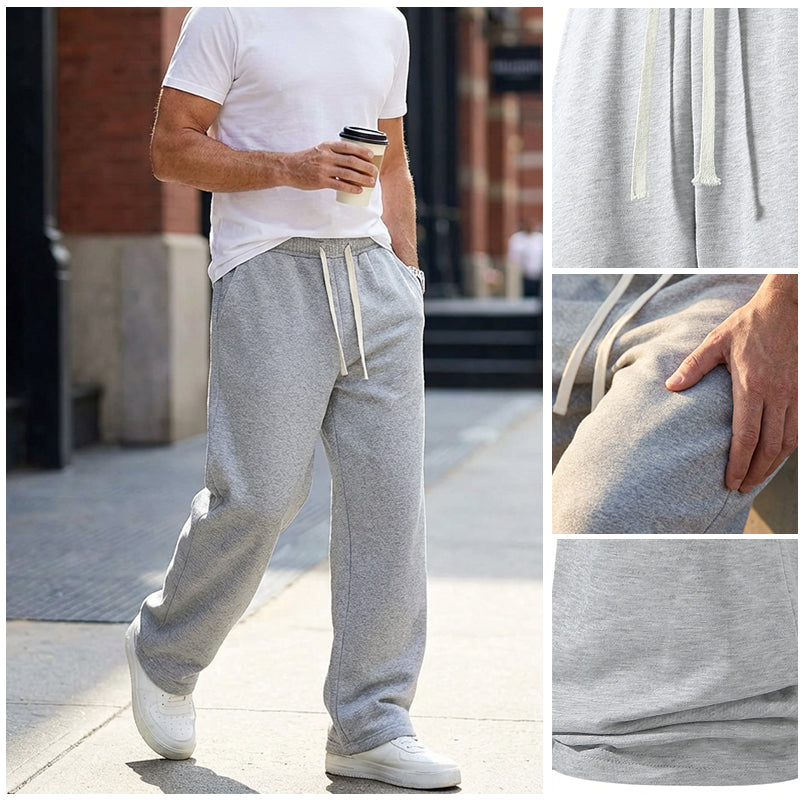 📢📢60% de desconto!! ⏰👖Calças casuais masculinas folgadas com cordão na cintura