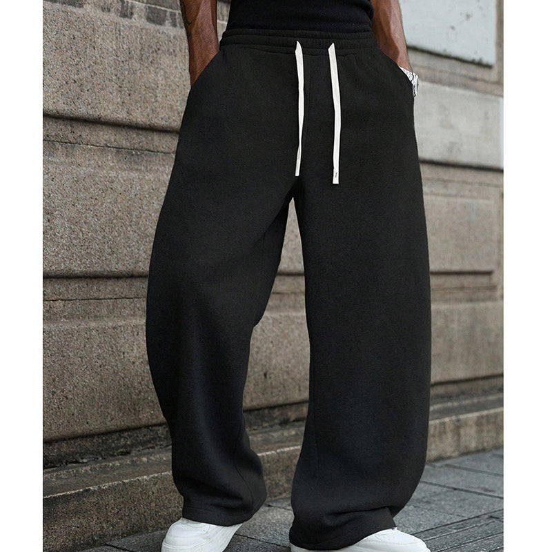 📢📢60% de desconto!! ⏰👖Calças casuais masculinas folgadas com cordão na cintura