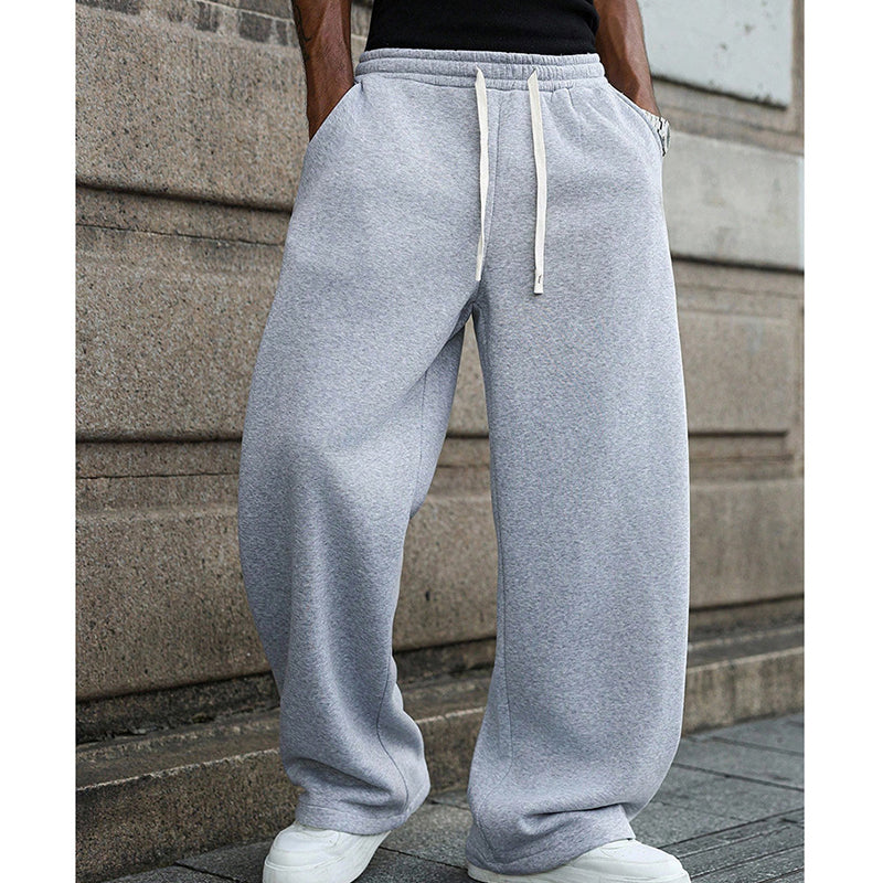 📢📢60% de desconto!! ⏰👖Calças casuais masculinas folgadas com cordão na cintura