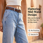👖✨ PROMOÇÃO RELÂMPAGO 50% DE DESCONTO! Calça Jeans Feminina Reta 7/8 – Cintura Média, Perna Afunilada, Lavagem Vintage, Caimento que Valoriza a Silhueta 🌟