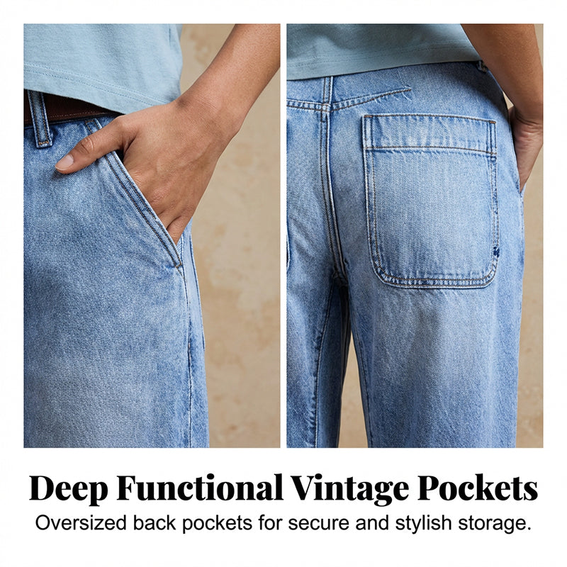 👖✨ PROMOÇÃO RELÂMPAGO 50% DE DESCONTO! Calça Jeans Feminina Reta 7/8 – Cintura Média, Perna Afunilada, Lavagem Vintage, Caimento que Valoriza a Silhueta 🌟
