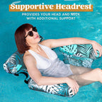 🏊 50% DESCONTO! 💺 Cadeira flutuante insuflável – Confortável, estável e perfeita para relaxar na água 🌊