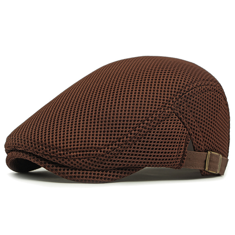 Åndbar hue – meshstof, justerbar rem (55-60 cm) og indbygget svedbånd