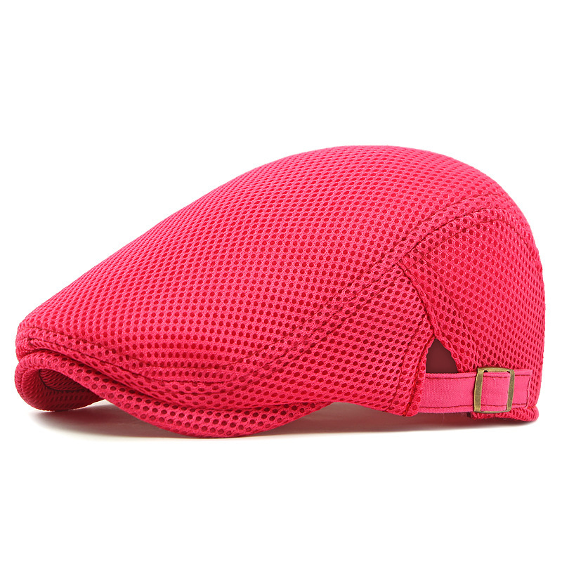 Åndbar hue – meshstof, justerbar rem (55-60 cm) og indbygget svedbånd