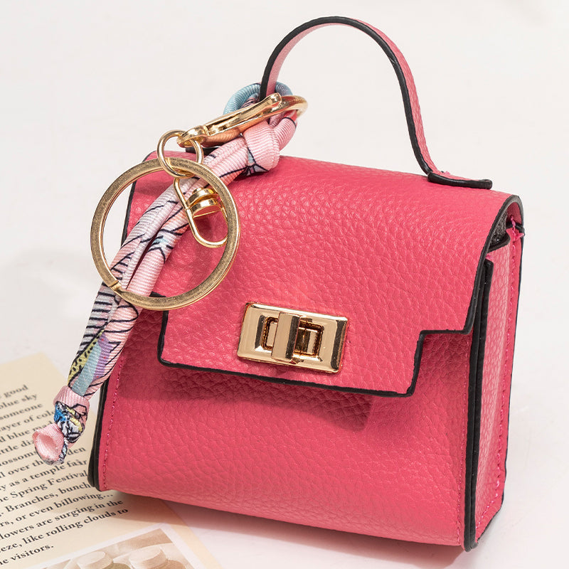 💖✨ Mini porta-moedas com argola para chaves - giro, compacto e perfeito para moedas, chaves e pequenos objetos.