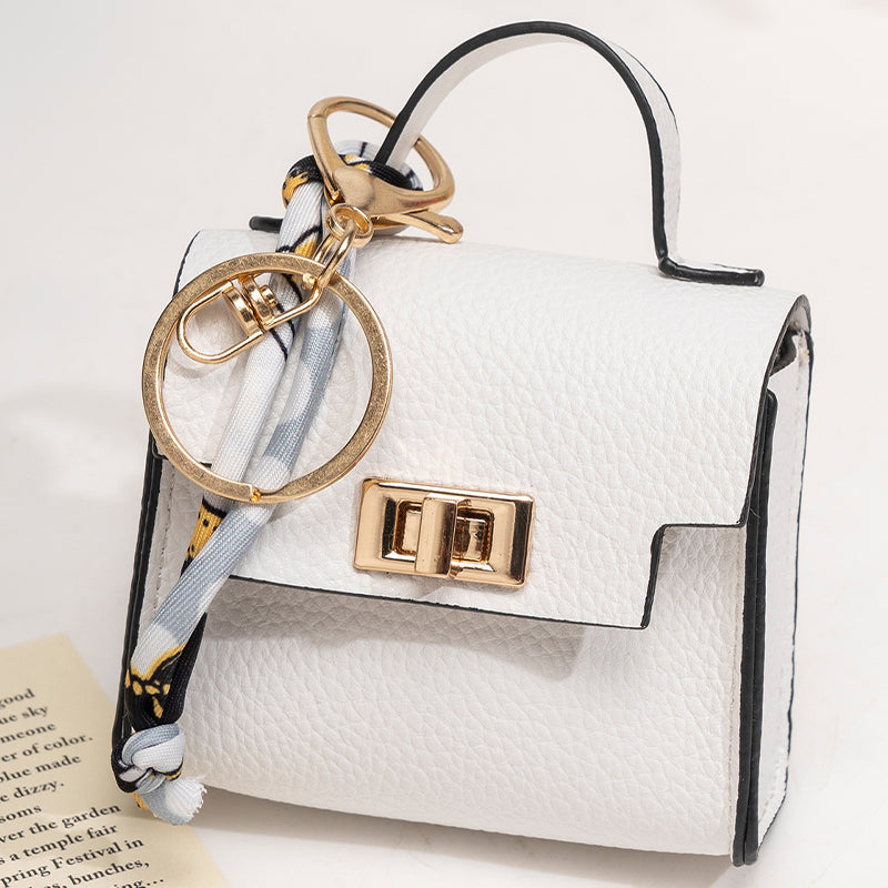 💖✨ Mini porta-moedas com argola para chaves - giro, compacto e perfeito para moedas, chaves e pequenos objetos.